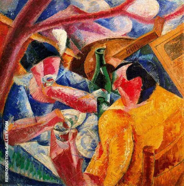 The Strengths of a Street. by Umberto Boccioni | Oil Painting Reproduction