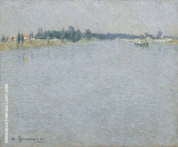The Seine Morning by Charles Angrand | Oil Painting Reproduction