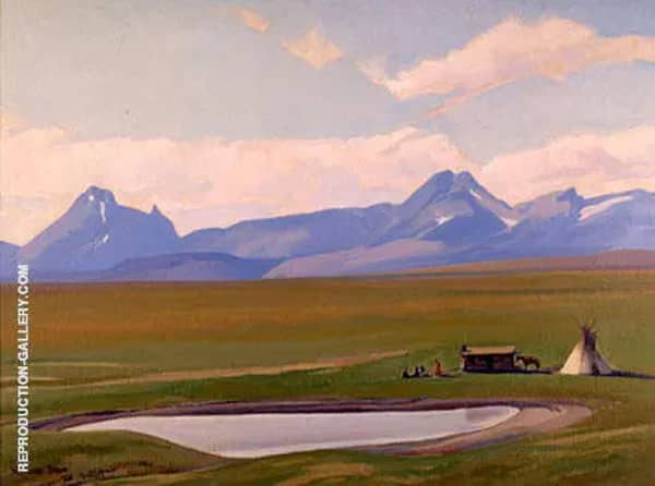 Home of the Blackfeet 1938 by Maynard Dixon | Oil Painting Reproduction