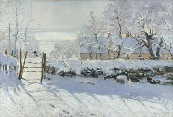 The Magpie c1868 by Claude Monet | Oil Painting Reproduction