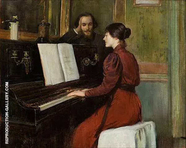 The Bohemian Portrait of Erik Satie in His Studio in Montmartre 1891 | Oil Painting Reproduction
