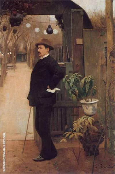 The Painter Miguel Utrillo by Santiago Rusinol | Oil Painting Reproduction