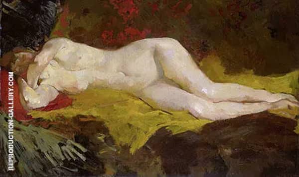 Ann on Yellow Cloth by George Hendrik Breitner | Oil Painting Reproduction