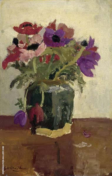 Anemones by George Hendrik Breitner | Oil Painting Reproduction