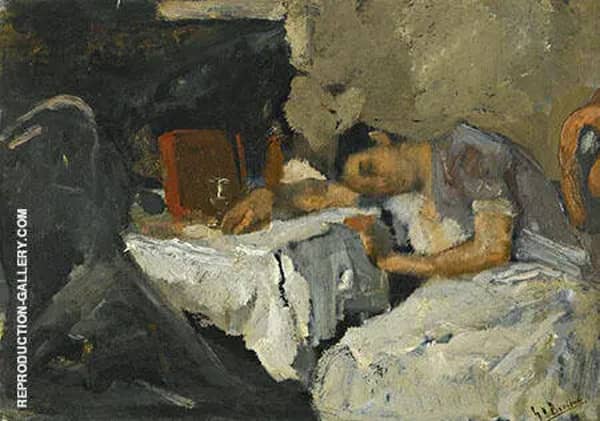 Sleeping Girl by George Hendrik Breitner | Oil Painting Reproduction