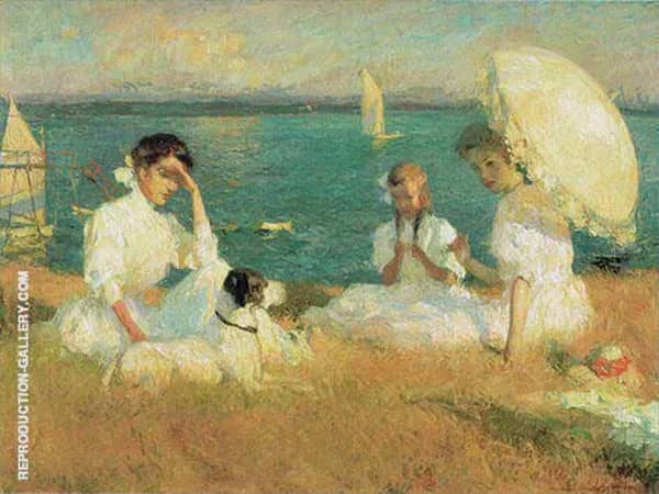 Summer Afternoon 1906 by Frank Weston Benson | Oil Painting Reproduction