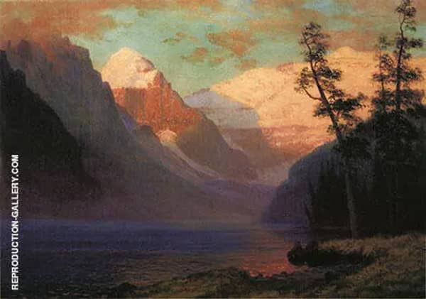 Evening Glow, Lake Louise, Rocky Mountains | Oil Painting Reproduction