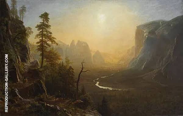 Yosemite Valley, Glacier Point Trail 1873 | Oil Painting Reproduction