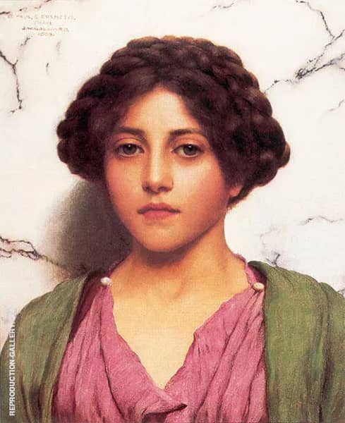 Classical Beauty1909 by John William Godward | Oil Painting Reproduction