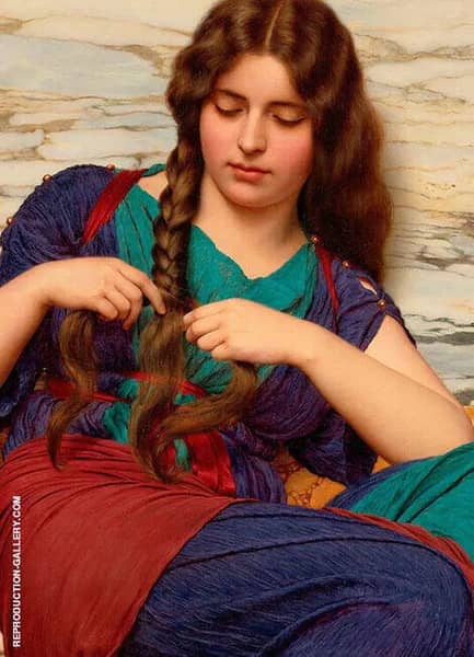 A Congenial Task 1915 by John William Godward | Oil Painting Reproduction