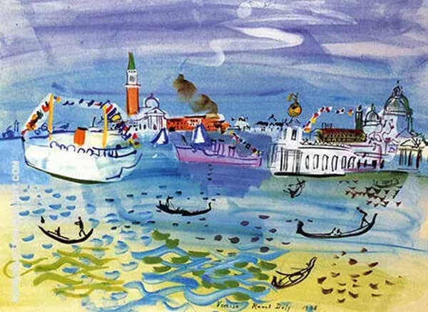 Boats in Venice by Raoul Dufy | Oil Painting Reproduction