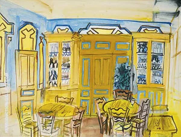 Cafe Scene by Raoul Dufy | Oil Painting Reproduction