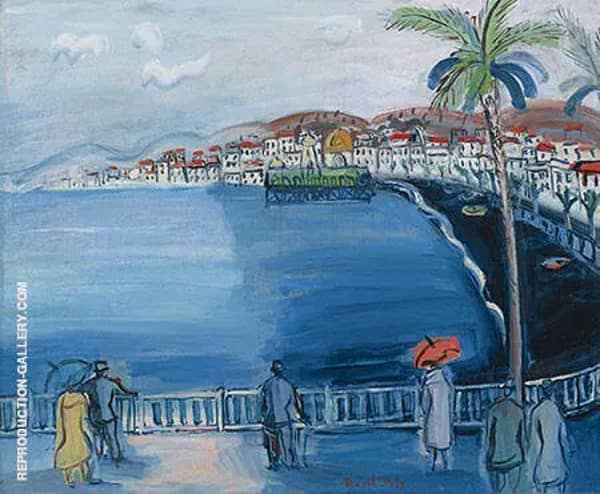 Nice La Baie Des Anges 1928 by Raoul Dufy | Oil Painting Reproduction