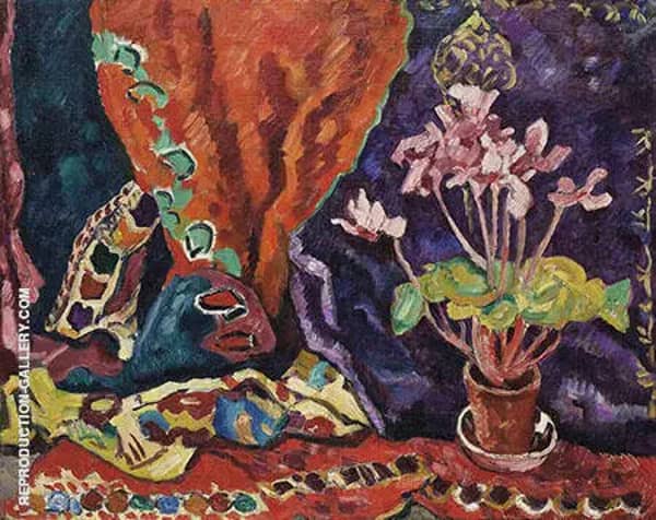 Pot of Cyclamens by Raoul Dufy | Oil Painting Reproduction