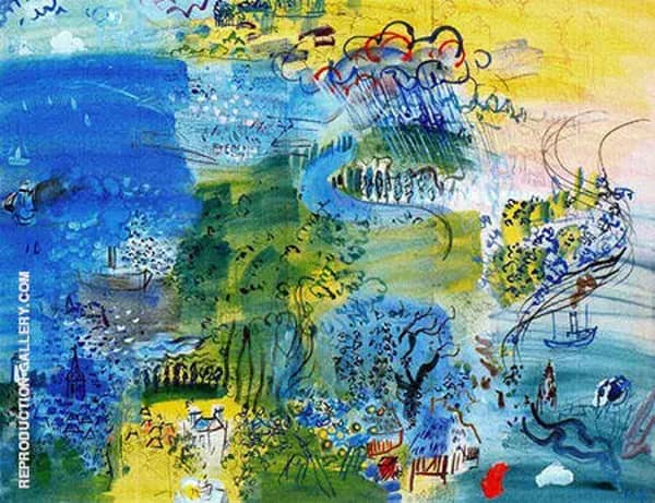 Scenery Bar Palais de Chaillot by Raoul Dufy | Oil Painting Reproduction