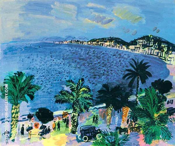 The Bay of Angels Nice 1929 by Raoul Dufy | Oil Painting Reproduction