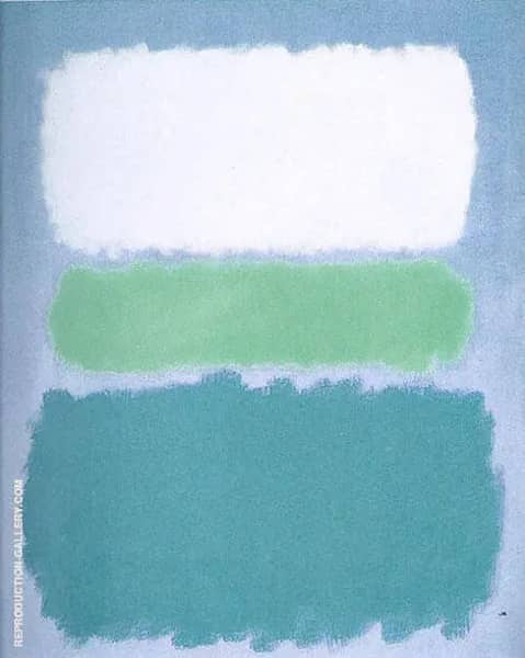 White Green and Teale | Oil Painting Reproduction