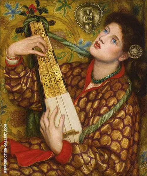 A Christmas Carol by Dante Gabriel Rossetti | Oil Painting Reproduction