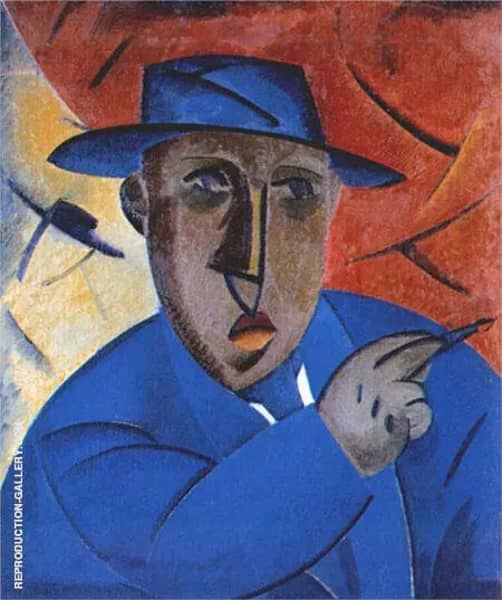 Portrait of The Artist by Vladimir Tatlin | Oil Painting Reproduction