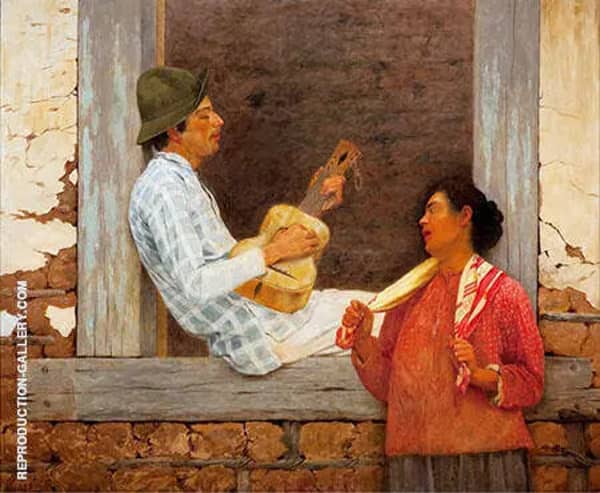 The Guitar Player 1899 | Oil Painting Reproduction