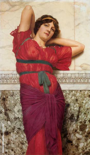 Contemplation 1922 by John William Godward | Oil Painting Reproduction