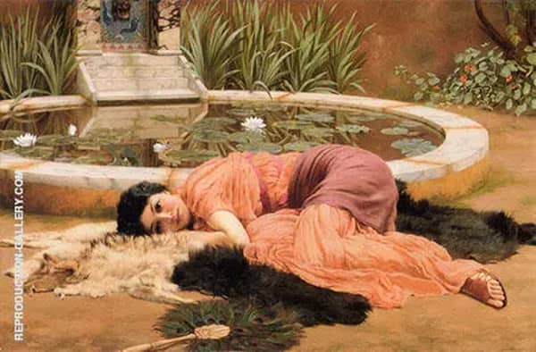 Dolce Far Niente 1904 by John William Godward | Oil Painting Reproduction