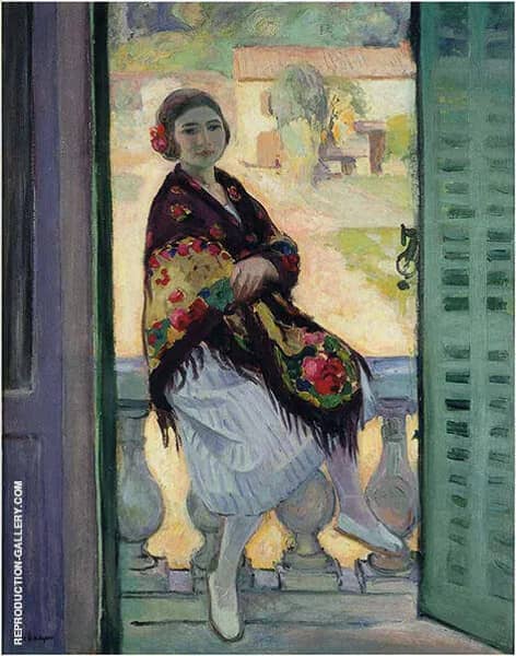 On The Balcony by Henri Lebasque | Oil Painting Reproduction