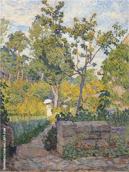 Garden at Champigny by Henri Lebasque | Oil Painting Reproduction