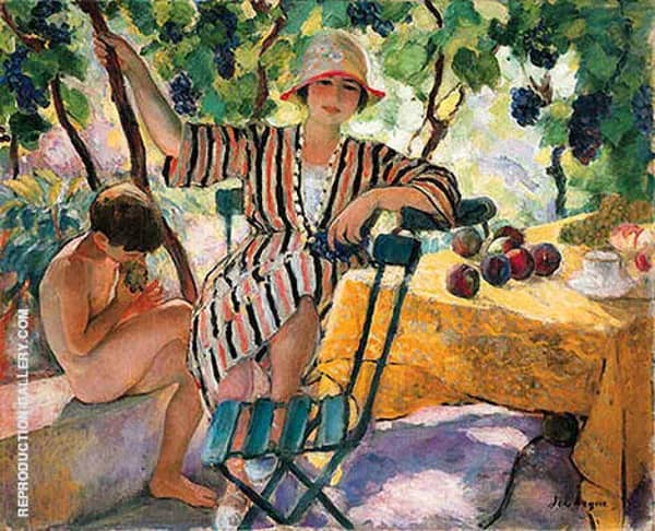 Garden in Summer by Henri Lebasque | Oil Painting Reproduction