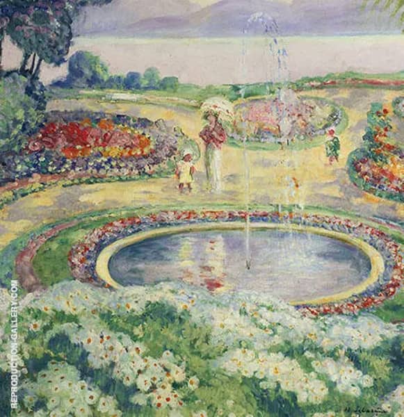 Le Jardin Fleuri by Henri Lebasque | Oil Painting Reproduction
