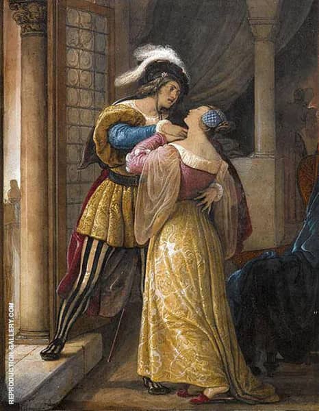 Romeo and Juliet by Francesco Hayez | Oil Painting Reproduction