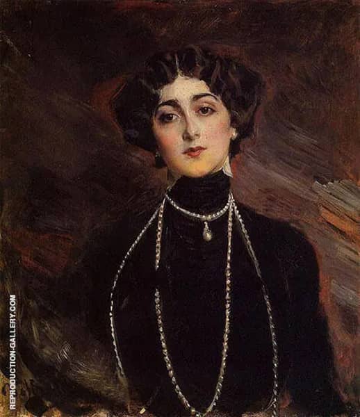 Lina Cavalieri by Giovanni Boldini | Oil Painting Reproduction