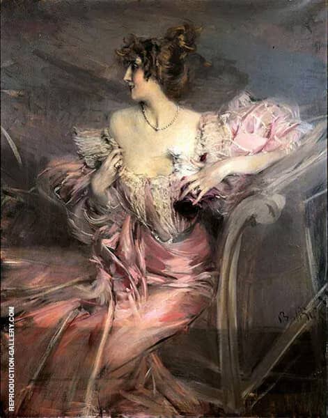 Portrait of The Actress Marthe de Florian | Oil Painting Reproduction