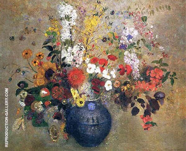 Flowers 1909 by Odilon Redon | Oil Painting Reproduction