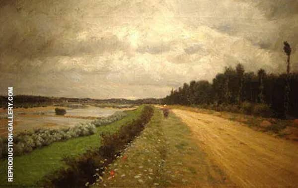Country Road The Bank of The Ofanto 1870 | Oil Painting Reproduction