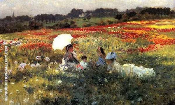 InThe Fields Around London | Oil Painting Reproduction