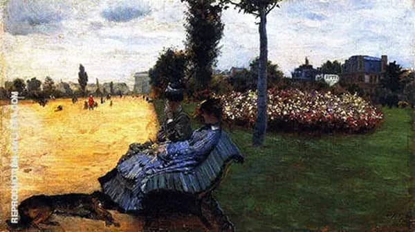 On The Bench of The Champs Elysees 1878 | Oil Painting Reproduction