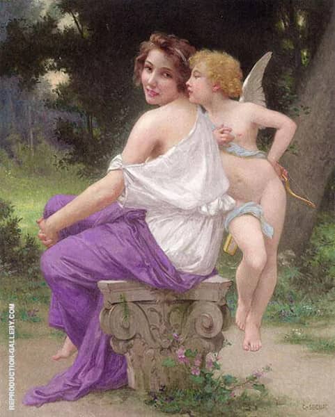 Cupid and Psyche 2 by Guillaume Seignac | Oil Painting Reproduction