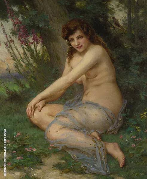 La Nymphe de la Foret by Guillaume Seignac | Oil Painting Reproduction