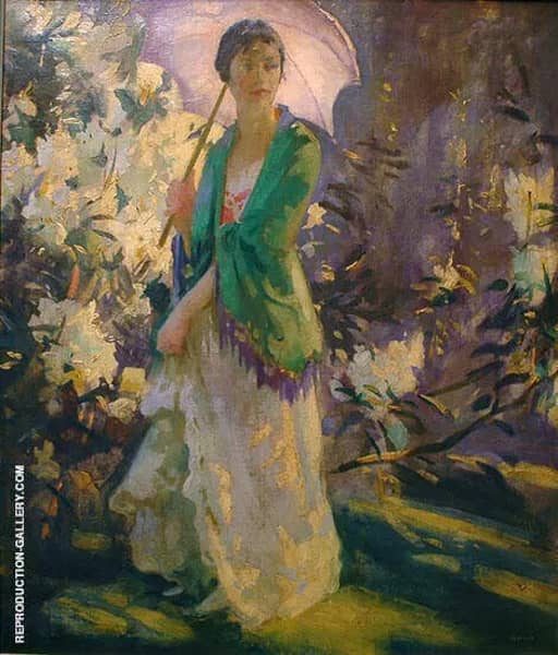 Marie in The Garden by Peder Severin Kroyer | Oil Painting Reproduction