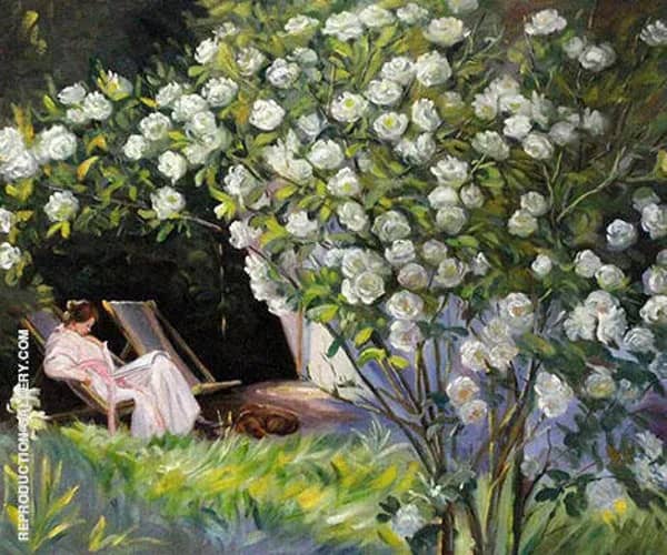 Roses 1893 by Peder Severin Kroyer | Oil Painting Reproduction