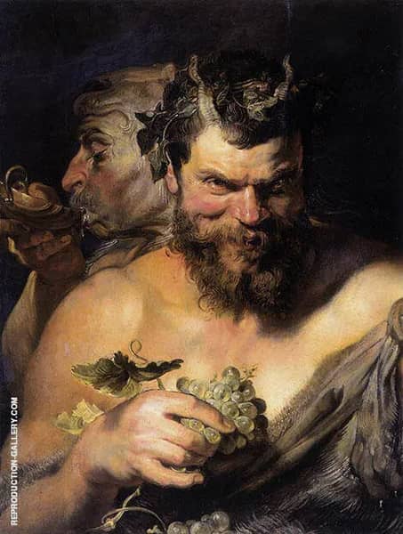 Two Satyrs by Peter Paul Rubens | Oil Painting Reproduction