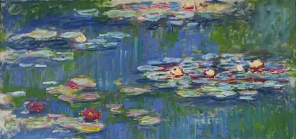 Water Lilies 1916 S detail by Claude Monet | Oil Painting Reproduction