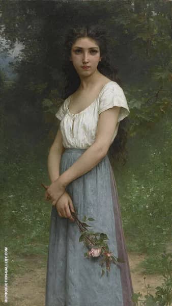 The Rose by Jules-Cyrille Cave | Oil Painting Reproduction