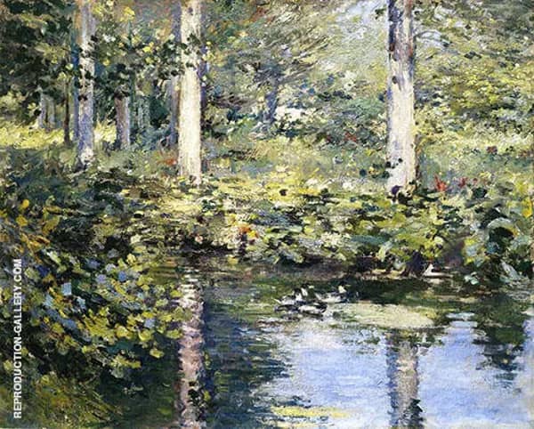 The Duck Pond 1891 by Theodore Robinson | Oil Painting Reproduction