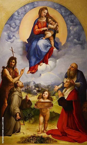 The Madonna of Foligno 1511 by Raphael | Oil Painting Reproduction