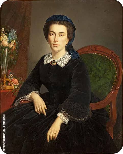 Portrait de Madame Gervais 1863 | Oil Painting Reproduction