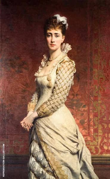 Portrait of a Lady 1879 by Pierre Auguste COT | Oil Painting Reproduction