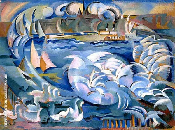 Geneva Harbor by Alice Bailly | Oil Painting Reproduction
