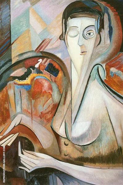 Self Portrait by Alice Bailly | Oil Painting Reproduction